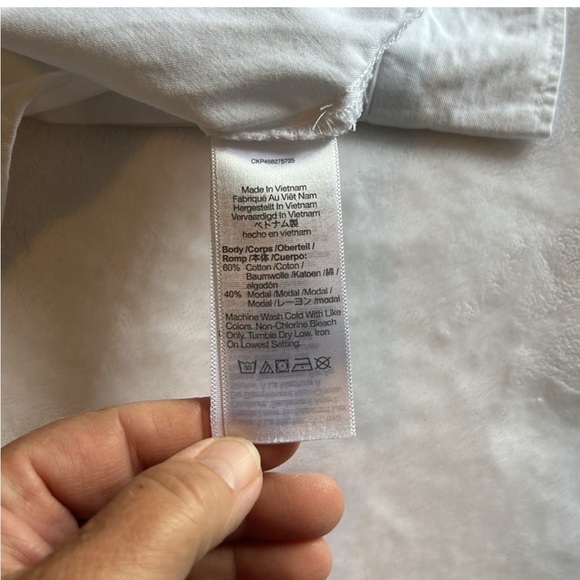 Madewell white, long sleeve top size XS - Picture 6 of 6